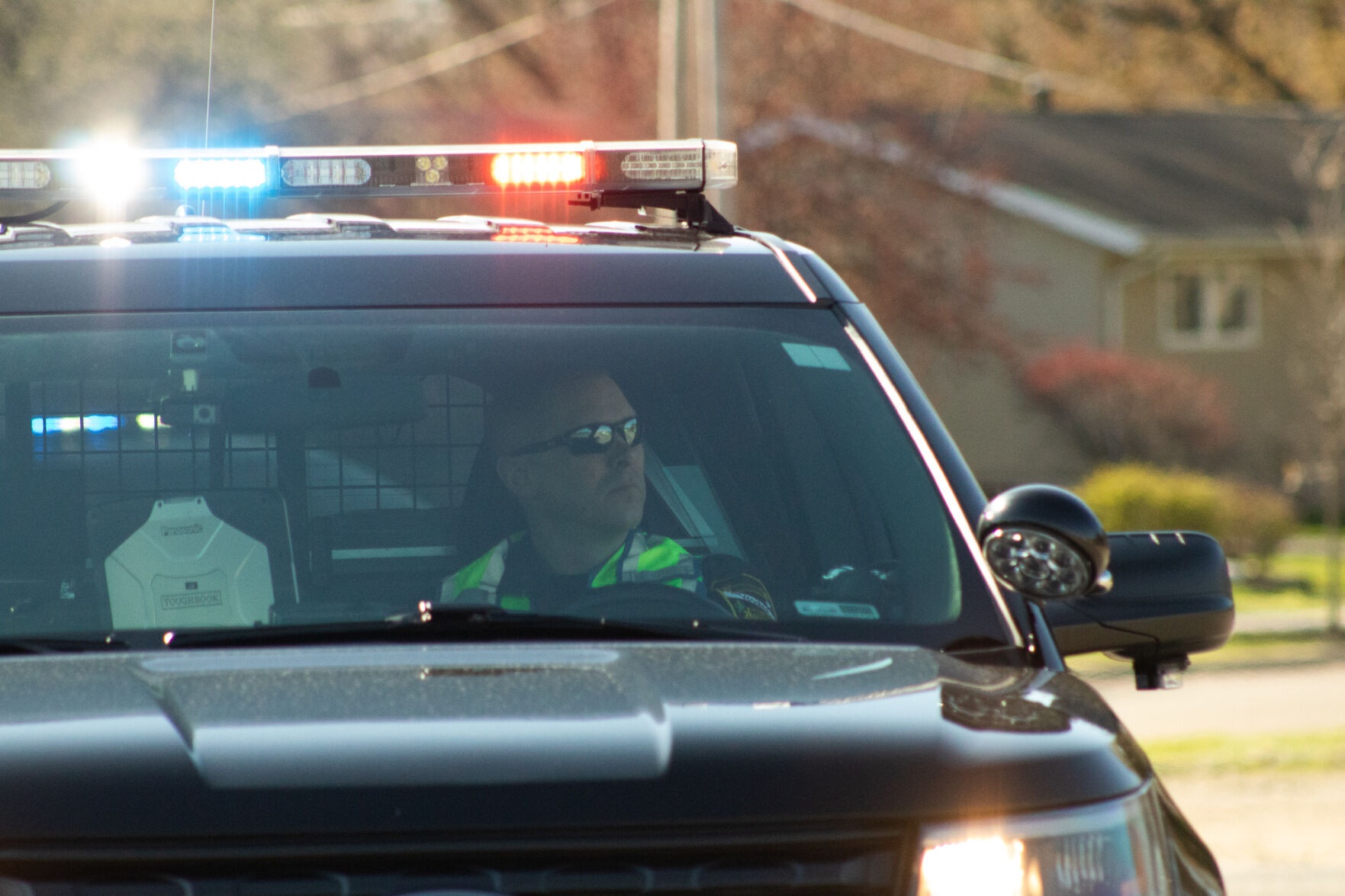officer in car